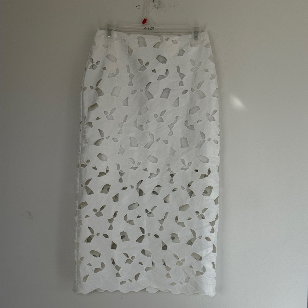H&M Elegant White Lace Skirt - Picture 3 of 16